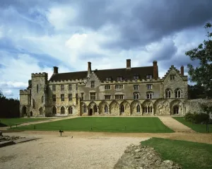 Battle Of Hastings Prints: Battle Abbey Print: Cloister and West Range View