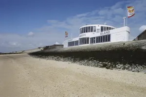 Prints of A pioneering building of the Modern Movement, and one of the only architectural designs by Ove Arup. Canvey Island, Essex. IoE 461758 Explore England - Iconic Landmarks and Places to Visit: Labworth Cafe Print, Canvey Island