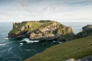 Tintagel Castle Print, View from the South