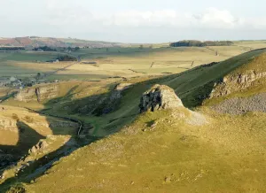 Geological Prints: Peters Stone Print, Derbyshire Landscape