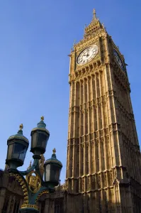 Victorian Architecture - Buildings, Streets and Landmarks: Print of Big Ben Clock Tower
