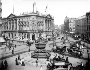 The Victorian Age Prints: Print of Piccadilly Circus, London, c. 1893