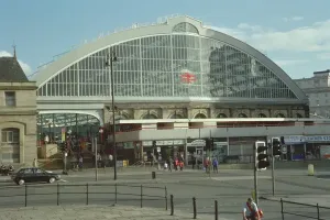 Victoriana Prints: Print of Lime Street Station Main Entrance