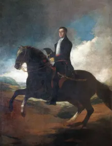 Prints of APSLEY HOUSE, London. Equestrian portrait of the Duke of Wellington 1812 by Francisco GOYA (1746-1828). Wellesley Related Prints: Equestrian Portrait of the Duke of Wellington Print