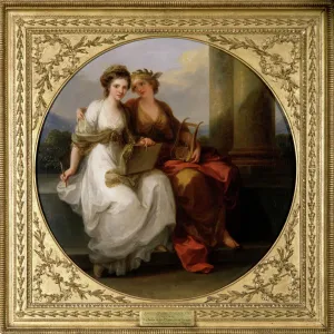 Angelica Kauffmann Print, The Artist Listening to Poetry