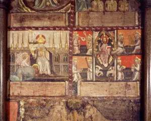 Prints of Westminster Abbey Chapter House, Westminster, London. Wall painting of the apocalypse of St John Westminster Prints: Print of the Apocalypse of St John from Westminster Abbey Chapter House