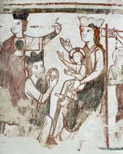 Print of Virgin and Child from Pinvin Wall Painting
