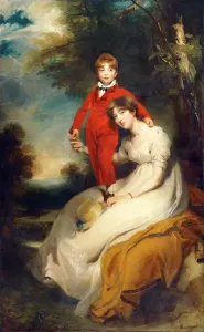 Prints of BRODSWORTH HALL, South Yorkshire. Mrs Charles Thellusson with her Son Charles c1804 by Sir Thomas Lawrence (1769-1830) South Yorkshire Prints: Print of Mrs Charles Thellusson with her Son Charles