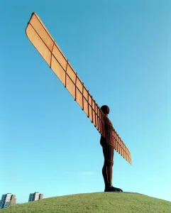 Prints of THE ANGEL OF THE NORTH, Gateshead, Tyne and Wear. Antony Gormleys Angel of the North Modern Art Piece Prints: Print of Antony Gormley's Angel of the North sculpture