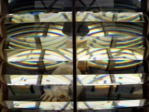 Fresnel Lens Print DP348540: Detail of Shaped Glass