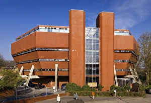 <b class=qtipBold><figcaption>Florey Building, Oxford DP138951</figcaption></b><br>The Queen's College, Oxford, Oxfordshire. General view of Florey Building, St Clements' Street, designed by James Stirling and Partners 1966-8, and built 1968-71.<br><em>© Historic England</em> Florey Building, Oxford DP138951