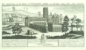Abbey Gallery: Fountains Abbey engraving N070733