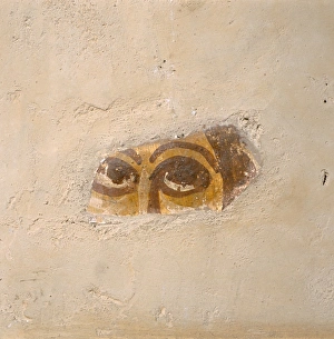Fragment of wall painting, Wall Roman Site K981137 Fragment of wall painting, Wall Roman Site K981137