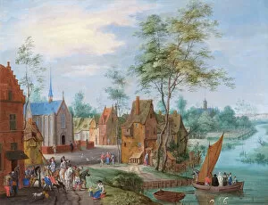 Flemish Gallery: Gysels - A Flemish Village with River View N070592