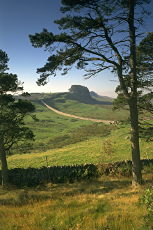 <b class=qtipBold><figcaption>Hadrian's Wall K940730</figcaption></b><br>HADRIAN'S WALL, Northumberland. View towards Housesteads Roman Fort. hadrian<br><em>© Historic England</em> Hadrian's Wall K940730