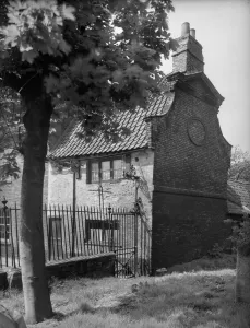 Prints of The Exorcists House, Chapel Lane, Kings Lynn, West Norfolk. The Exorcists House viewed from the churchyard of St Nicholas Chapel Historic Photos of England - People, Places and Everyday Life: Print of The Exorcists House, Kings Lynn