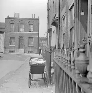 Eric De Mare Prints: Print of Stepney, London: Swedenborg Square