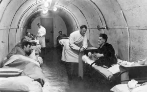 Dover Castle wartime tunnels print, 1945