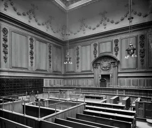 Photos Of Edwardian England Prints: Print of Sessions House interior, Lancaster Road, Preston