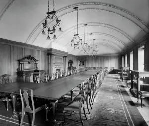 Photos Of Edwardian England Prints: Print of Sessions House interior dining room, Preston