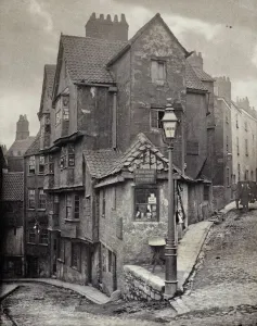 A 19th-century view of Steep Street Bristol, captured in a platinum print