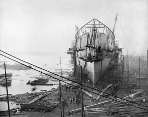 Isambard Kingdom Brunel Prints: The Great Eastern Under Construction, Print