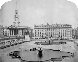 Trafalgar Square Print, circa 1850