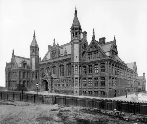 The Victorian Age Prints: Print of Birmingham Law Courts exterior, 1891