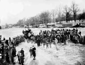 Frozen Thames Print, February 1895