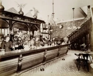 The Victorian Age Prints: Tower Bridge Hotel Interior Print, 1897