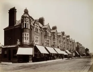 Victorian Architecture - Buildings, Streets and Landmarks: Warner Estate Print, Walthamstow Shops