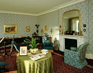 <b class=qtipBold><figcaption>Down House Drawing Room J980006</figcaption></b><br>DOWN HOUSE, Kent. Interior view of the Drawing Room.<br><em>© Historic England</em> Down House Drawing Room J980006