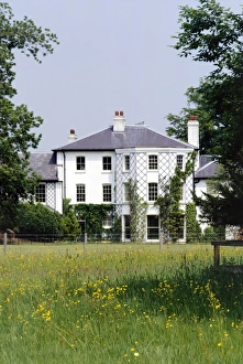 <b class=qtipBold><figcaption>Down House K030556</figcaption></b><br>DOWN HOUSE, Downe, Kent. The house from across the Great Meadow.<br><em>© Historic England</em> Down House K030556