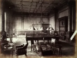 Alfred Prints: National Liberal Club Print: Interior of the Billiard Room