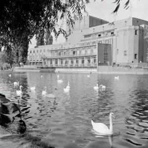 Print of the Shakespeare Royal Theatre, Stratford-upon-Avon