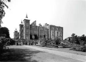 Hertfordshire Prints: Hatfield House Print: East Elevation View