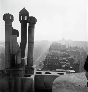 Greater London Prints: Print of Chimney pots on Sloane Street, Chelsea