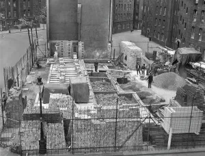 Prints of Millbank Estate, Ruskin House, Herrick Street, Millbank, City of Westminster, Greater London Engineering And Construction Prints: Print of Millbank Estate Repair, 1940s