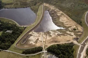 Redmires Reservoir Print, Drained for Repair