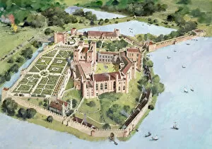 Aerial Views Gallery: Kenilworth Castle J980114