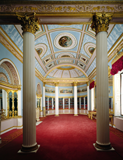 <b class=qtipBold><figcaption>Kenwood House J900502</figcaption></b><br>KENWOOD HOUSE, THE IVEAGH BEQUEST, London. Interior view of the Library, 1990.<br><em>© Historic England</em> Kenwood House J900502