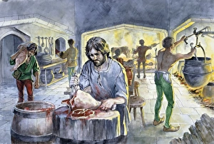 Kitchen in the Middle Ages J990033