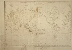 World Gallery: Map of the world with annotations by Darwin J970111