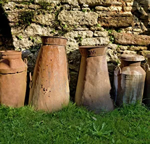 Images Dated 17th October 2008: Milk churns DP068967