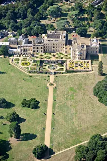 <b class=qtipBold><figcaption>Osborne House N060201</figcaption></b><br>OSBORNE HOUSE, East Cowes, Isle of Wight. An aerial view of the house and formal gardens.<br><em>© Historic England</em> Osborne House N060201