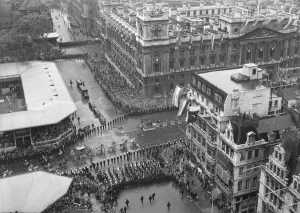 Prints of Coronation Procession for Queen Elizabeth II, 1953. Parliament Square, City of Westminster, Greater London Royalty Prints: Print of the Coronation Procession for Queen Elizabeth II, 1953