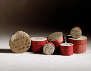 Images Dated 25th November 2008: Pill boxes used by Darwin for collecting specimens J970120