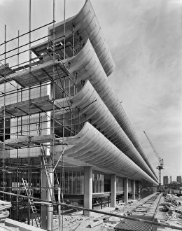 <b class=qtipBold><figcaption>Preston Bus Station JLP01_08_081452</figcaption></b><br>Preston Bus Station, Tithebarrn Street, Preston. View of the car park decks during construction. Photographed in June 1969; John Laing Collection.<br><em>© Historic England Archive</em> Preston Bus Station JLP01_08_081452