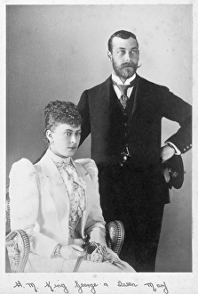 Prince George, Duke of York & Princess Mary of Teck D880017c Prince George, Duke of York & Princess Mary of Teck D880017c