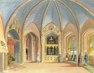 Wakefield Tower Print: Late 14th-Century Interior Reconstruction